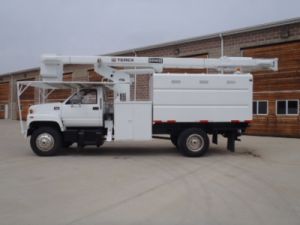 2002 GMC C7500, 60 ft. Work Height Terex Hi Ranger XT55 model boom / Will be ready in one week