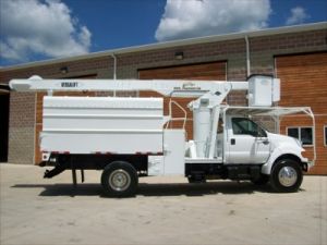 2002 Ford F-750 60 ft. work height Versalift VO-255 Model boom / Will be ready in 1 week