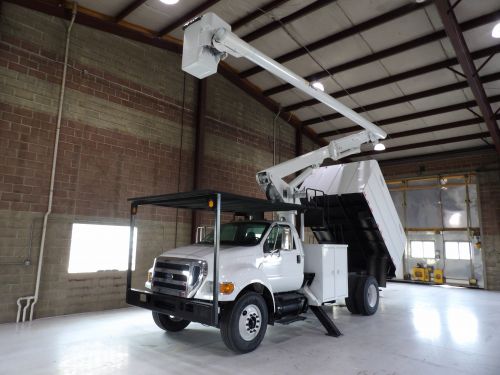 2013 FORD F750, FORESTRY BODY, 61' WORK HEIGHT LR7-56 MODEL BOOM 