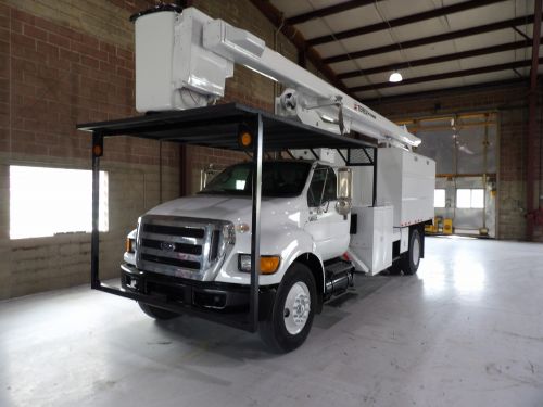 2012 FORD F750, 11' SOUTHCO FORESTRY BODY, 65' WORK HEIGHT TEREX HI-RANGER XT60 MODEL BOOM