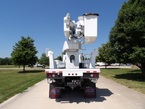 2009 INTERNATIONAL 7400 6X6, UTILITY BED , 82' WORK HEIGHT ALTEC A77T MATERIAL HANDLER MODLE BOOM 