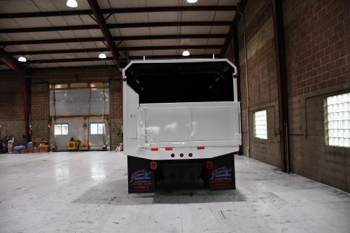 2015 HINO 268, 12' CHIP BODY W/ REMOVABLE TOPS 