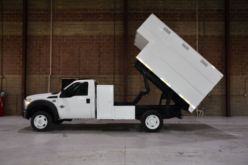 2011 FORD F550 4X4 UNDER CDL, 10' SOUTHCO CHIP BODY 