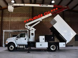 2013 FORD F-750, 11' ARBORTECH FORESTRY BODY, 60' WORK HEIGHT TEREX XT-55 MODEL BOOM