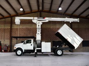 2013 FORD F750, 11' SOUTHCO FORESTRY BODY, 75' WORK HEIGHT TEREX HI-RANGER XT60/70 ELEVATOR MODEL BOOM